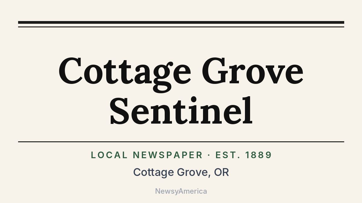 Cottage Grove Sentinel – Oregon