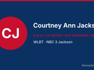 Courtney Ann Jackson, 6 p.m. co-anchor and statewide reporter, WLBT