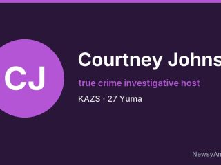 Courtney Johns, true crime investigative host, KAZS