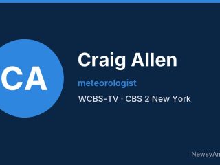 Craig Allen, meteorologist, WCBS-TV