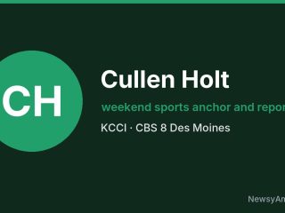 Cullen Holt, weekend sports anchor and reporter, KCCI