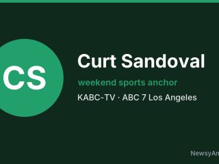 Curt Sandoval, weekend sports anchor, KABC-TV