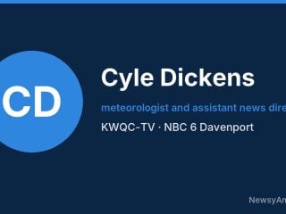 Cyle Dickens, meteorologist and assistant news director, KWQC-TV