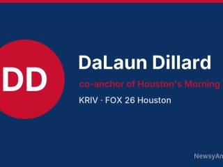 DaLaun Dillard, co-anchor of Houston’s Morning Show, KRIV