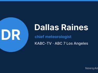 Dallas Raines, chief meteorologist, KABC-TV
