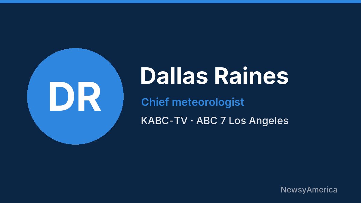 Dallas Raines – KABC-TV, Los Angeles