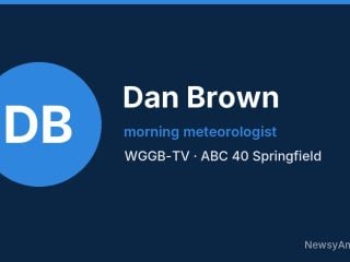 Dan Brown, morning meteorologist, WGGB-TV