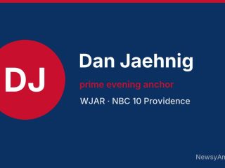 Dan Jaehnig, prime evening anchor, WJAR