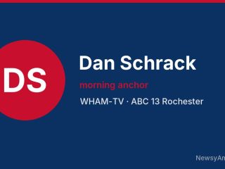 Dan Schrack, morning anchor, WHAM-TV