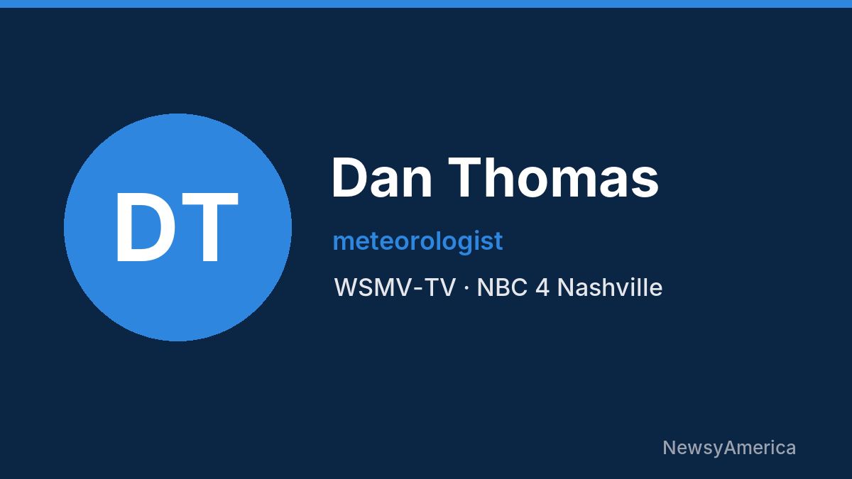 Dan Thomas – WSMV-TV, Nashville