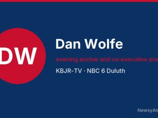 Dan Wolfe, evening anchor and co-executive producer, KBJR-TV