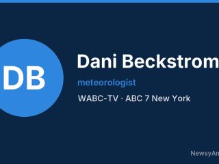 Dani Beckstrom, meteorologist, WABC-TV