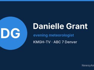 Danielle Grant, evening meteorologist, KMGH-TV