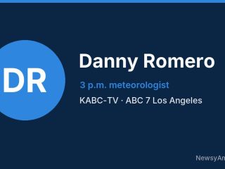 Danny Romero, 3 p.m. meteorologist, KABC-TV