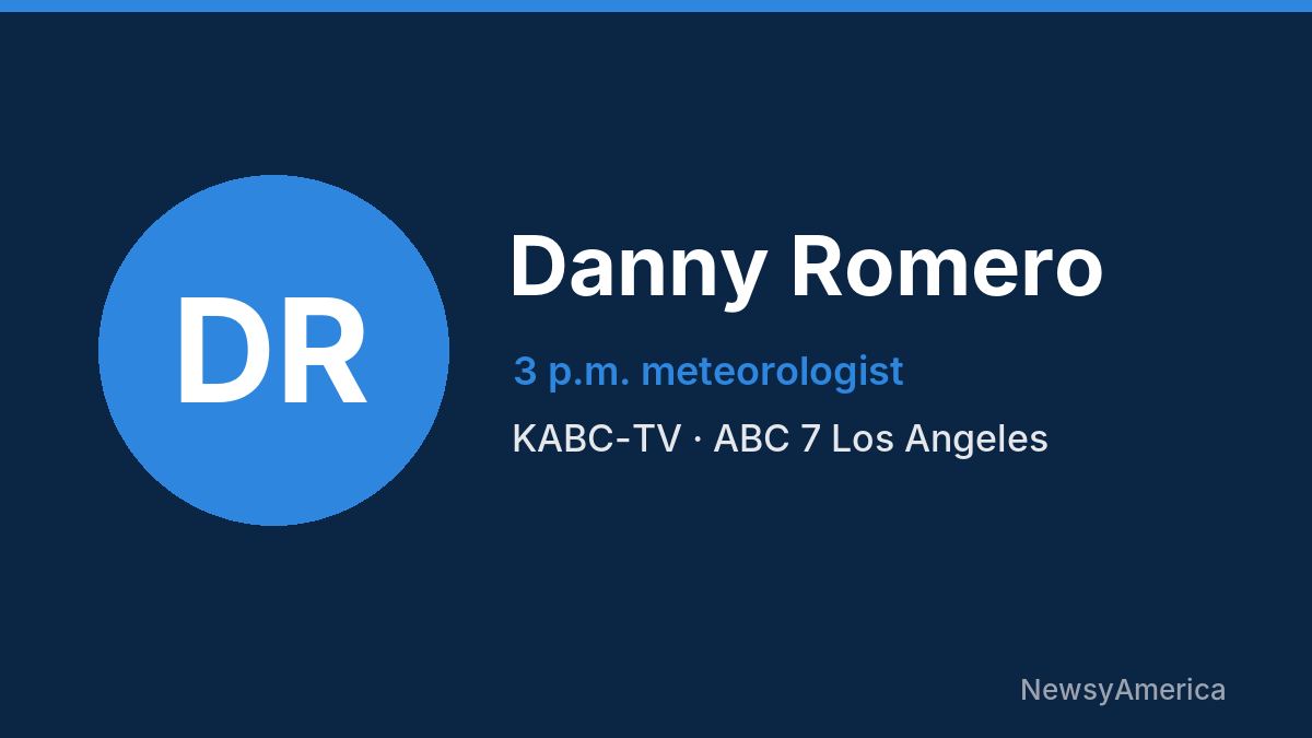 Danny Romero – KABC-TV, Los Angeles