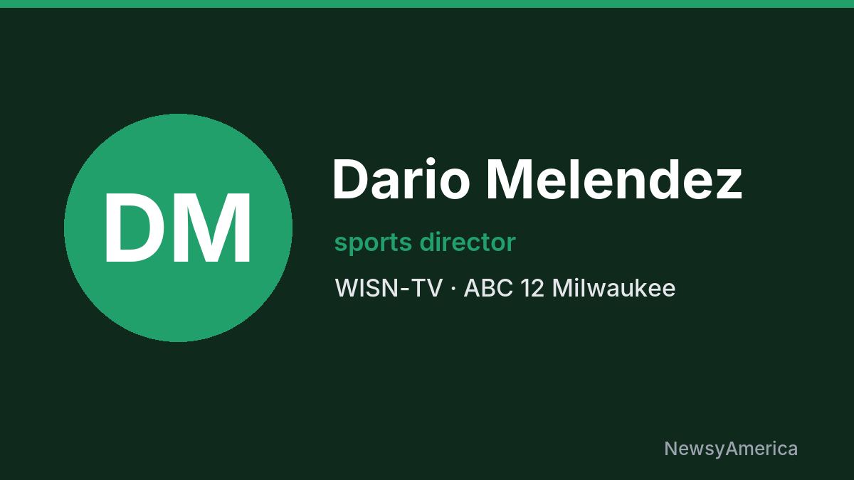 Dario Melendez – WISN-TV, Milwaukee
