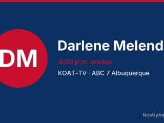 Darlene Melendez, 4:00 p.m. anchor, KOAT-TV