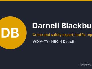 Darnell Blackburn, Crime and safety expert; traffic reporter, WDIV-TV