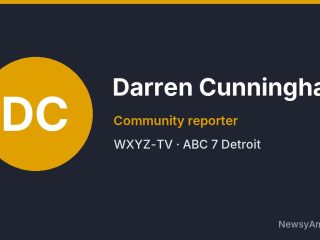 Darren Cunningham, Community reporter, WXYZ-TV