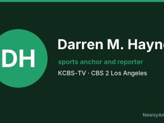 Darren M. Haynes, sports anchor and reporter, KCBS-TV
