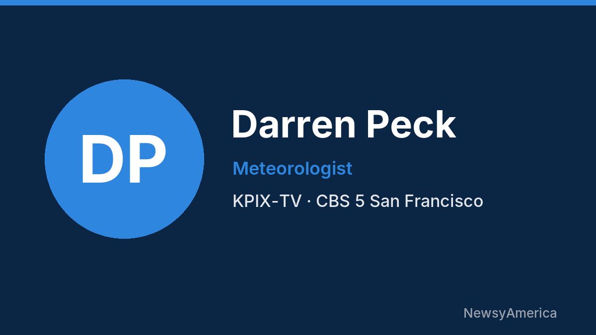 Darren Peck – KPIX-TV, San Francisco