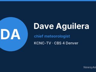 Dave Aguilera, chief meteorologist, KCNC-TV