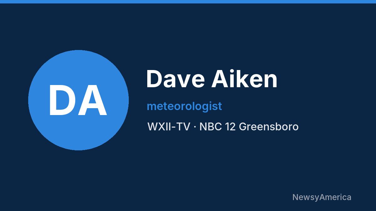 Dave Aiken – WXII-TV, Greensboro