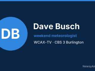 Dave Busch, weekend meteorologist, WCAX-TV
