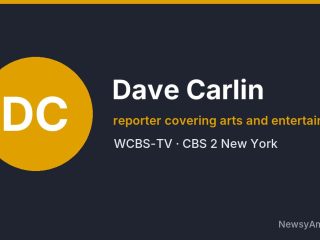 Dave Carlin, reporter covering arts and entertainment, WCBS-TV