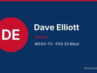 Dave Elliott, anchor, WXXV-TV