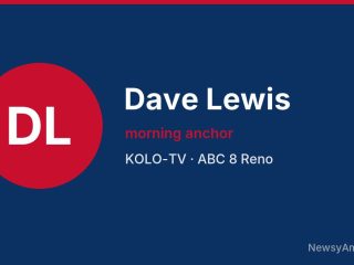 Dave Lewis, morning anchor, KOLO-TV