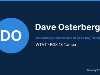 Dave Osterberg, meteorologist and co-host of Good Day Tampa Bay, WTVT