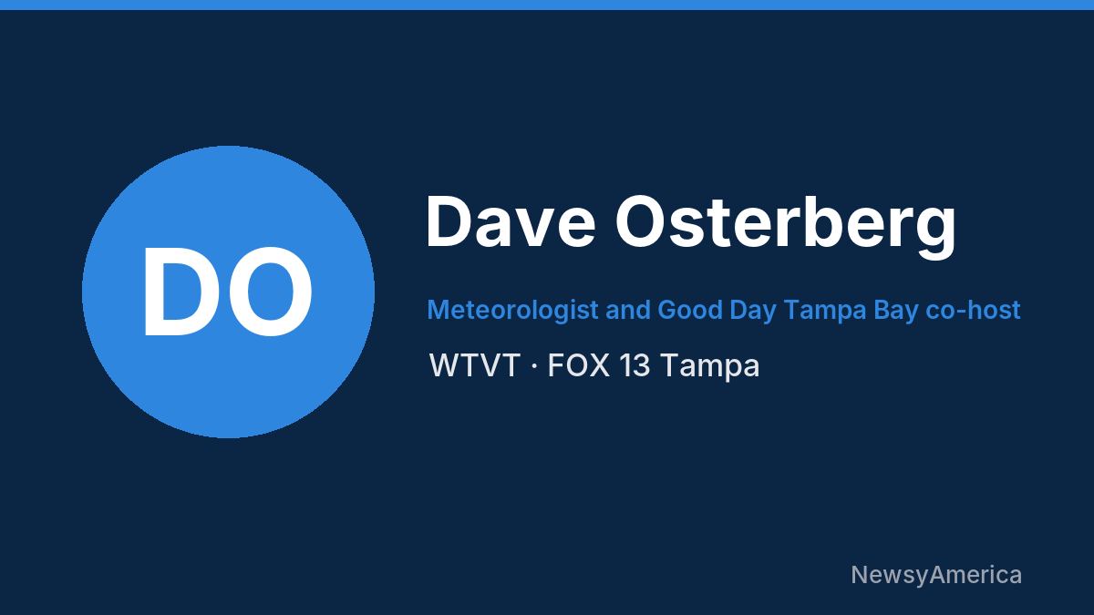Dave Osterberg – WTVT, Tampa
