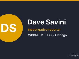 Dave Savini, Investigative reporter, WBBM-TV