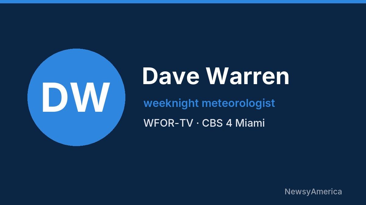 Dave Warren – WFOR-TV, Miami