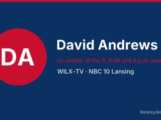 David Andrews, co-anchor of the 5, 5:30 and 6 p.m. newscasts, WILX-TV