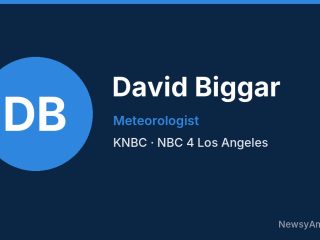 David Biggar, Meteorologist, KNBC