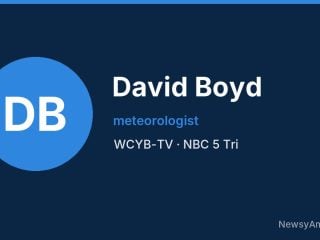 David Boyd, meteorologist, WCYB-TV