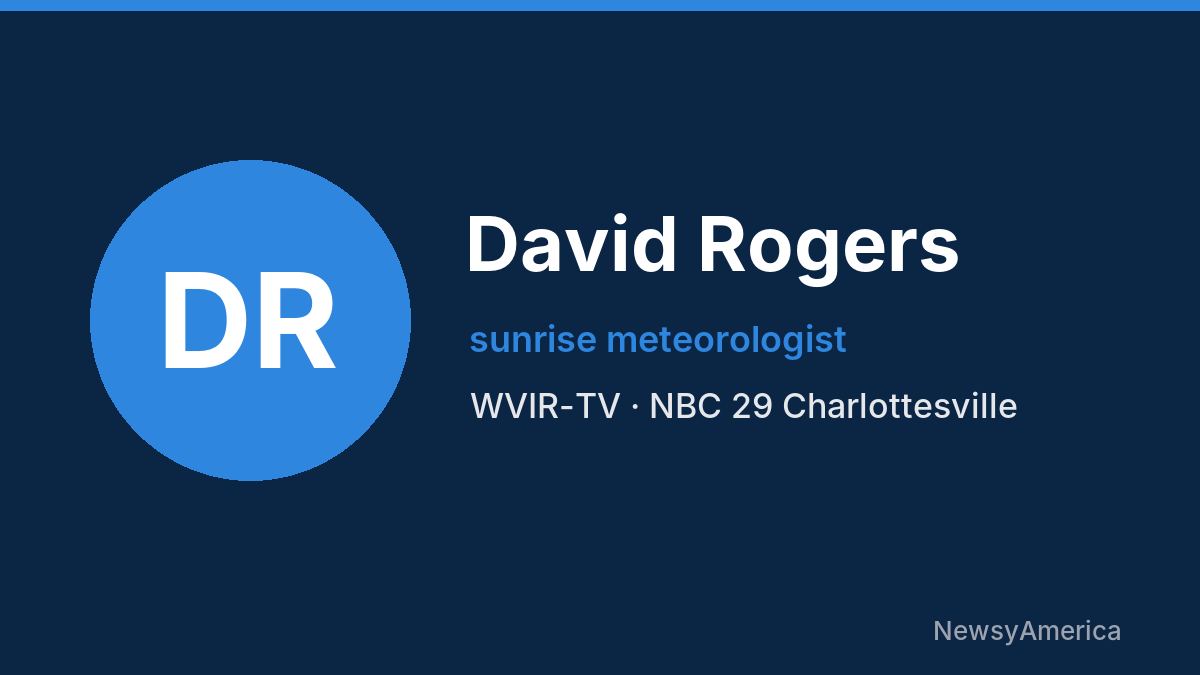 David Rogers – WVIR-TV, Charlottesville