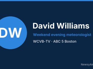 David Williams, Weekend evening meteorologist, WCVB-TV