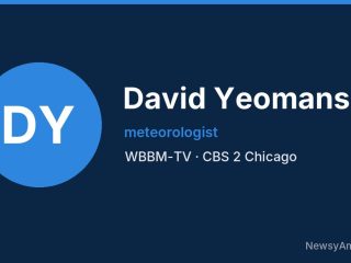 David Yeomans, meteorologist, WBBM-TV