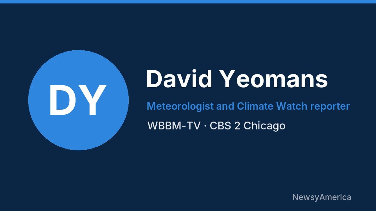 David Yeomans – WBBM-TV, Chicago