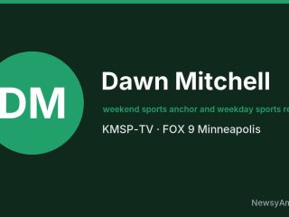 Dawn Mitchell, weekend sports anchor and weekday sports reporter, KMSP-TV