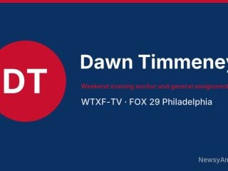 Dawn Timmeney, Weekend evening anchor and general assignment reporter, WTXF-TV