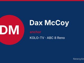 Dax McCoy, anchor, KOLO-TV