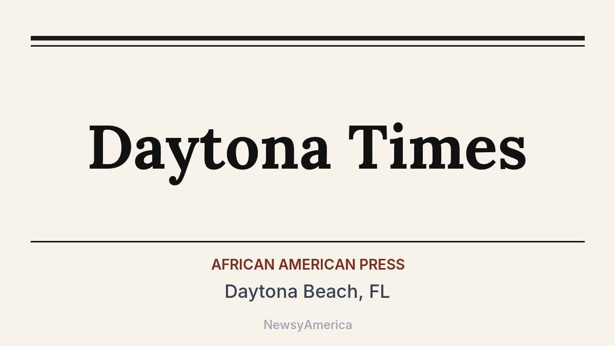 Daytona Times – Daytona Beach, FL