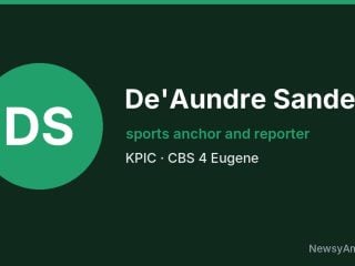 De’Aundre Sanders, sports anchor and reporter, KPIC