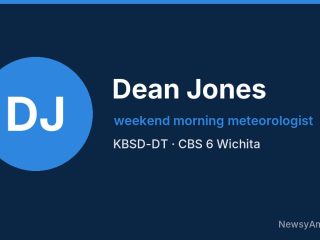 Dean Jones, weekend morning meteorologist, KBSD-DT