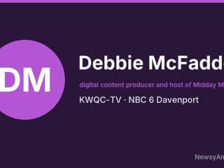 Debbie McFadden, digital content producer and host of Midday Medical, KWQC-TV