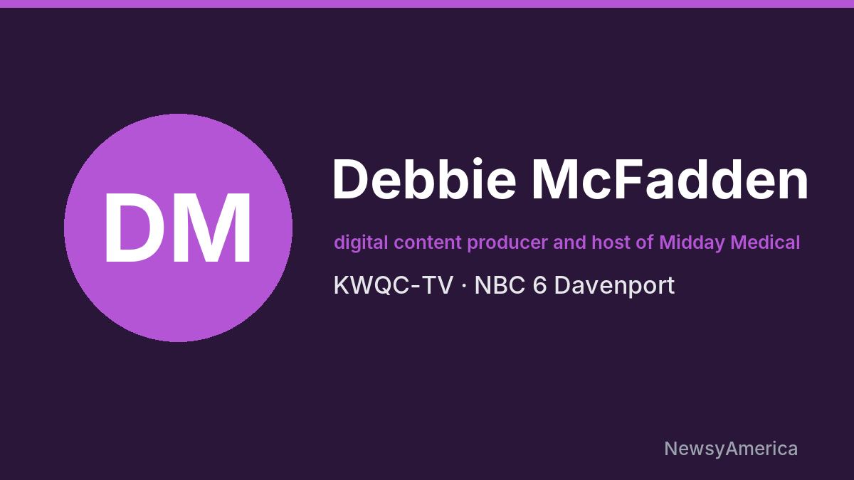 Debbie McFadden – KWQC-TV, Davenport